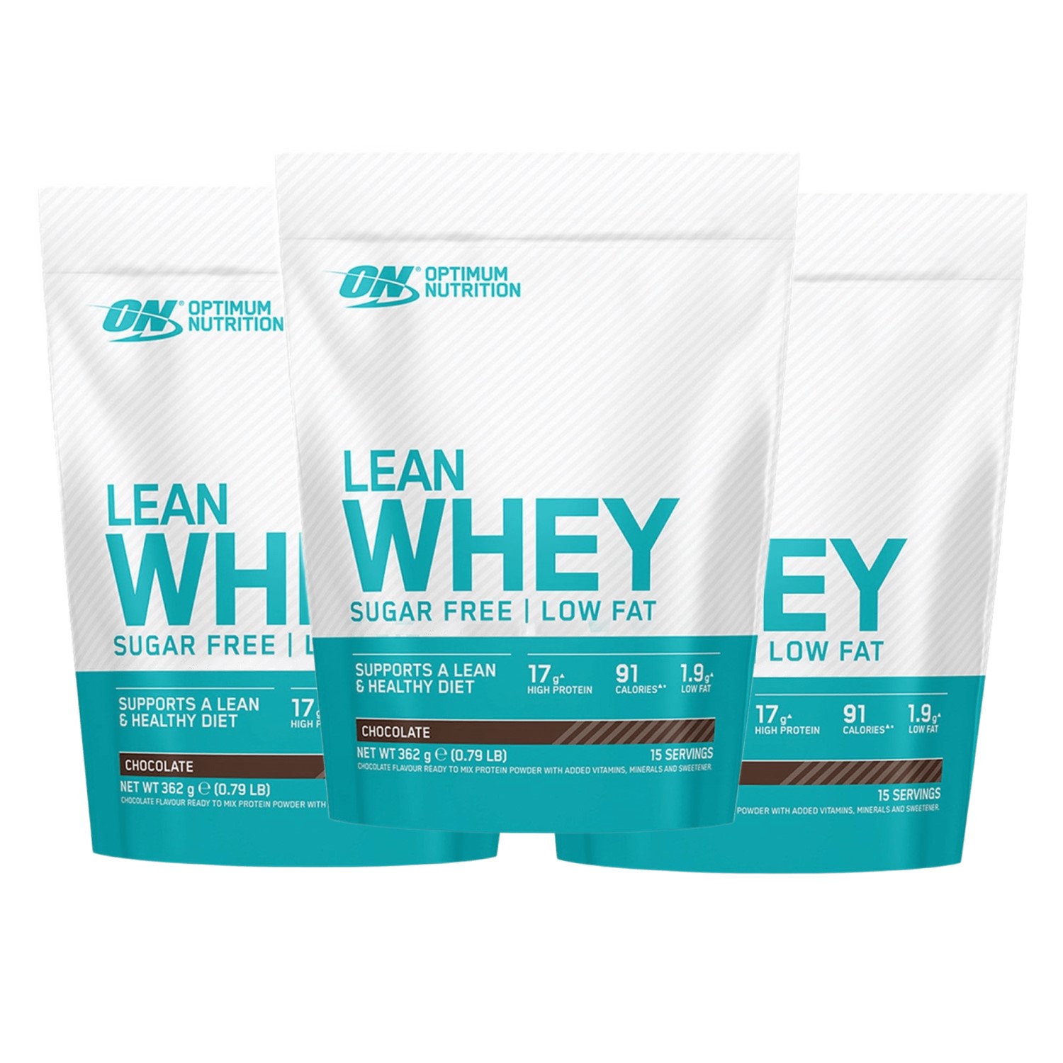 Optimum Nutrition Lean Whey - 45 Servings Strawberry **BEST BEFORE 08/2025** (3 Bags)